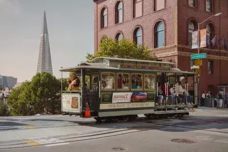 Cable Car auf Nob Hill